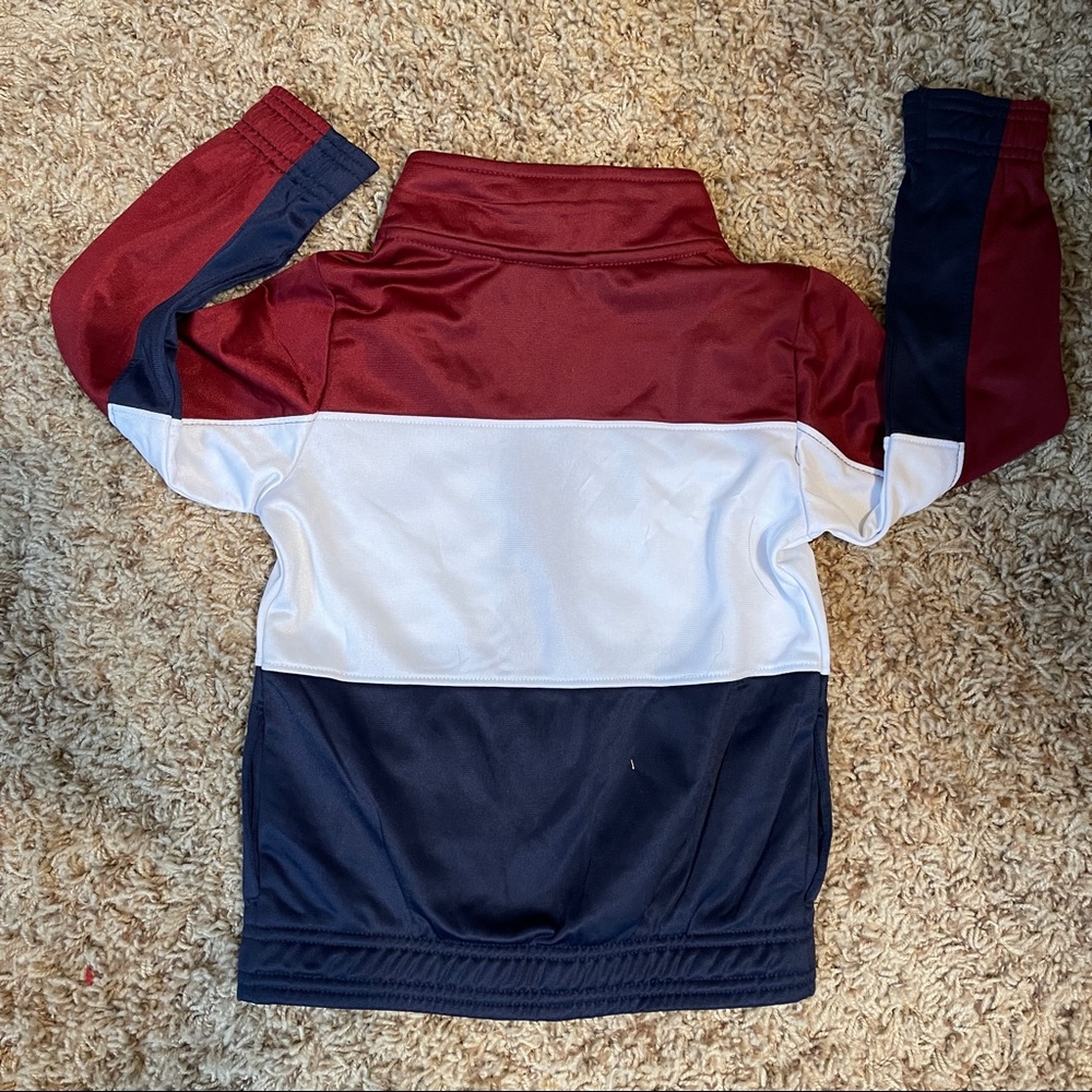 PUMA Boys Retro woven track jacket maroon white navy - Picture 5 of 6